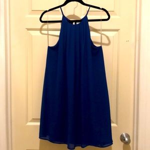 Lush Royal Blue Swing Dress Size Large